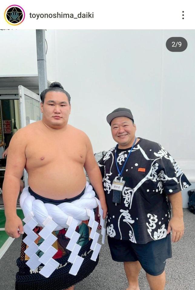 　豊ノ島のインスタグラム（＠ｔｏｙｏｎｏｓｈｉｍａ＿ｄａｉｋｉ）から