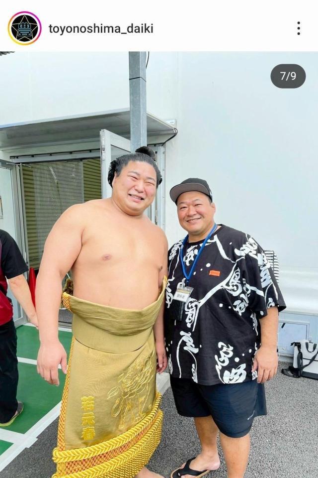 　豊ノ島のインスタグラム（＠ｔｏｙｏｎｏｓｈｉｍａ＿ｄａｉｋｉ）から