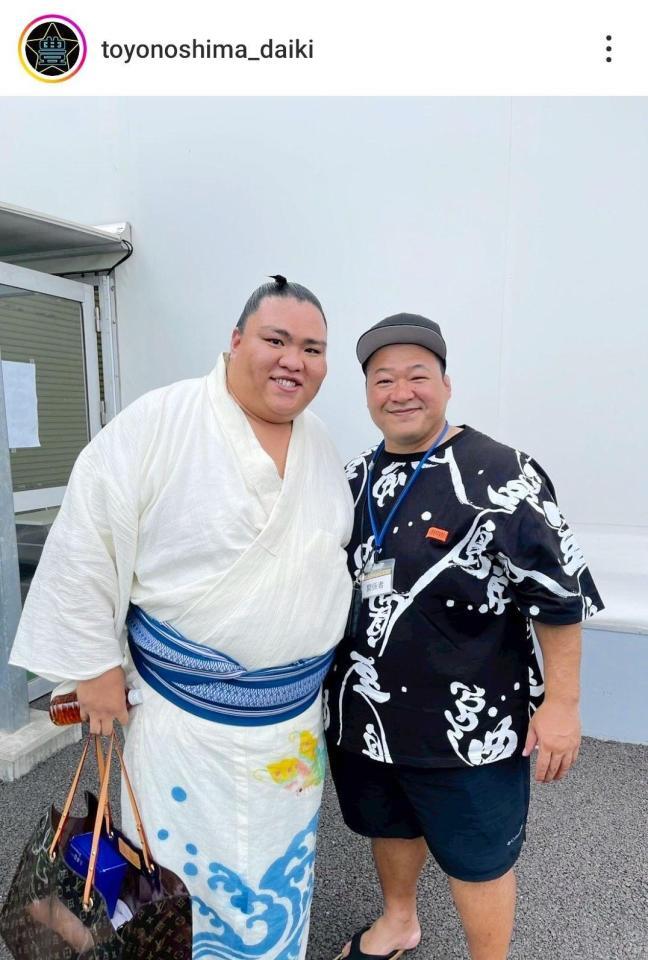 　豊ノ島のインスタグラム（＠ｔｏｙｏｎｏｓｈｉｍａ＿ｄａｉｋｉ）から