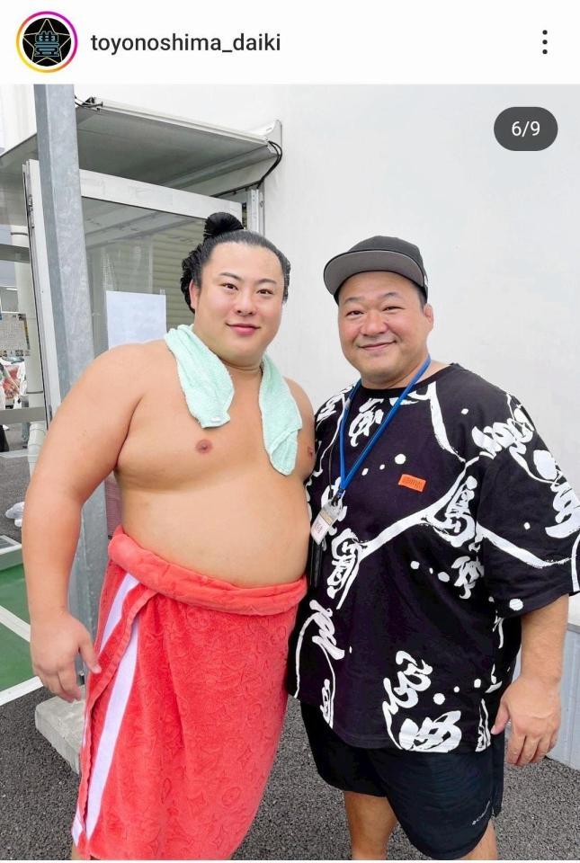 　豊ノ島のインスタグラム（＠ｔｏｙｏｎｏｓｈｉｍａ＿ｄａｉｋｉ）から