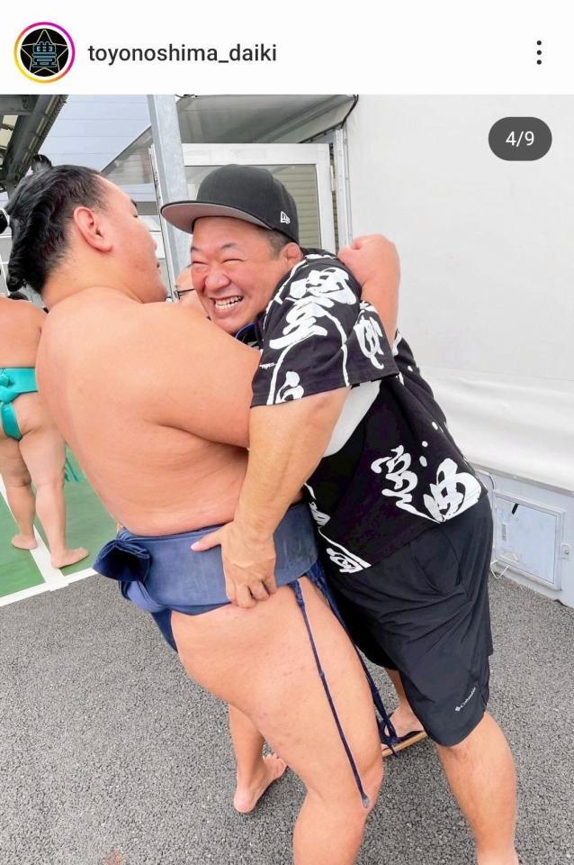 　豊ノ島のインスタグラム（＠ｔｏｙｏｎｏｓｈｉｍａ＿ｄａｉｋｉ）から