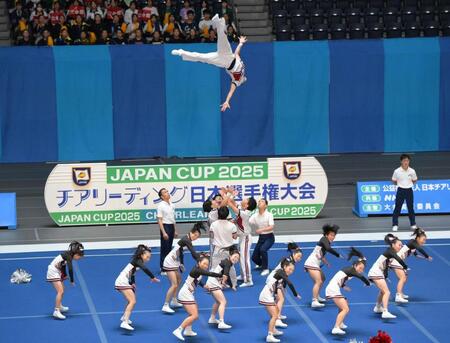 　準決勝４位通過の立命大の演技（撮影・伊藤笙子）