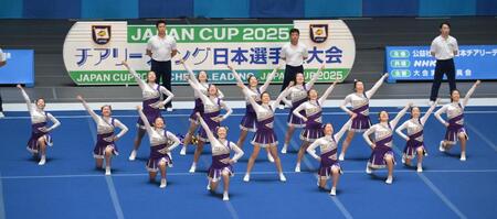 　準決勝６位通過の愛工大名電の演技（撮影・伊藤笙子）