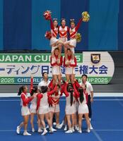 　準決勝をトップ通過した箕面自由学園の演技（撮影・伊藤笙子）