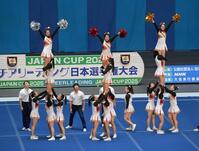 　準決勝７位通過の桜美林大の演技（撮影・伊藤笙子）