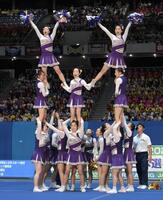 　自由演技競技高校部門で演技する愛工大名電（撮影・伊藤笙子）