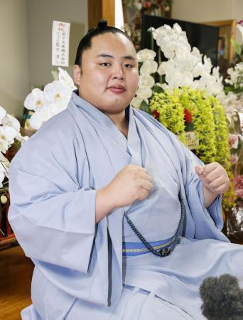 琴勝峰「ここから上を目指して」　先場所覇者が意気込み