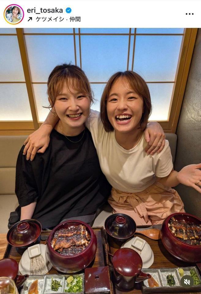 登坂絵莉さんインスタグラム（ｅｒｉ＿ｔｏｓａｋａ）より