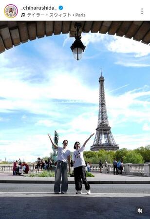 　志田千陽のインスタグラム（＿ｃｈｉｈａｒｕｓｈｉｄａ＿）より