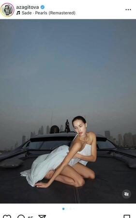 　ザギトワのインスタグラム＠ａｚａｇｉｔｏｖａより