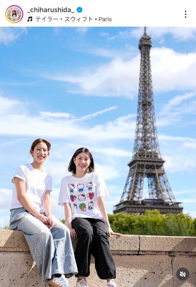 　志田千陽のインスタグラム（＿ｃｈｉｈａｒｕｓｈｉｄａ＿）より 