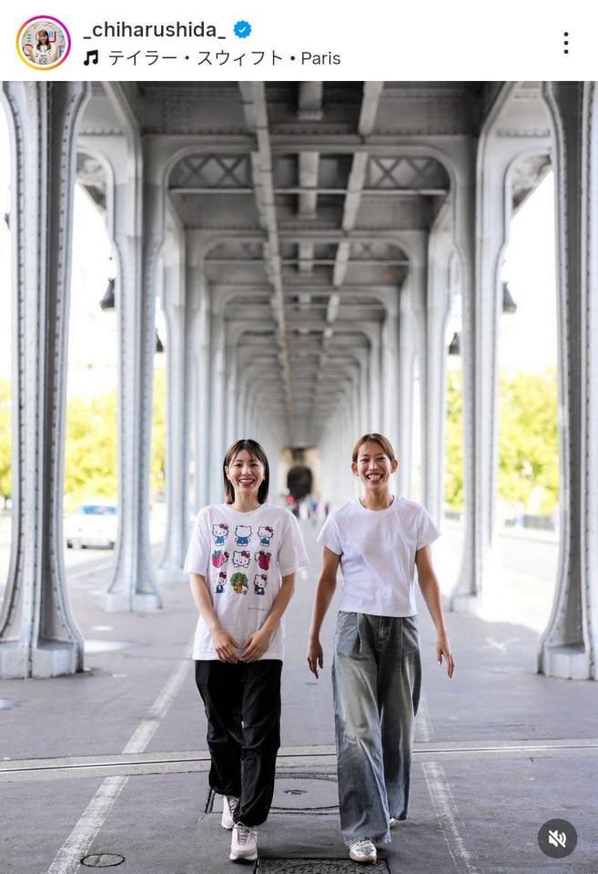 　志田千陽のインスタグラム（＿ｃｈｉｈａｒｕｓｈｉｄａ＿）より