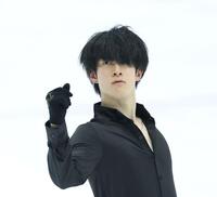 　練習をする山本草太（撮影・中田匡峻）