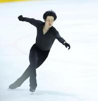 　練習をする山本草太（撮影・中田匡峻）