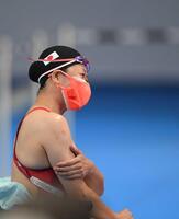 　東京パラリンピック、試合後のミックスゾーンで感慨深げな表情を見せる成田真由美さん＝２０２１年