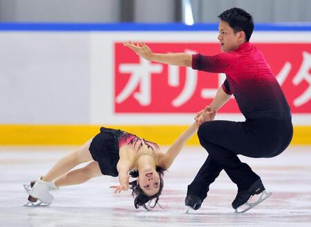 りくりゅうペア　今季初戦でＳＰ首位発進　好調の理由は木原のメジャーリーグゲーム