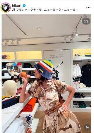 　森星のインスタグラム＠ｈｉｋａｒｉより