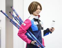 　練習に向かうフォルティウス・吉村紗也香（撮影・吉澤敬太）