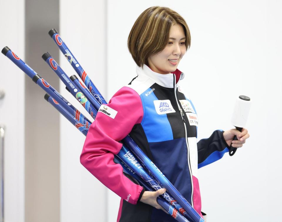 　練習に向かうフォルティウス・吉村紗也香（撮影・吉澤敬太）