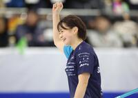 　フォルティウス戦、会心のショットを決め喜ぶＳＣ軽井沢クラブ・上野結生（撮影・吉澤敬太）