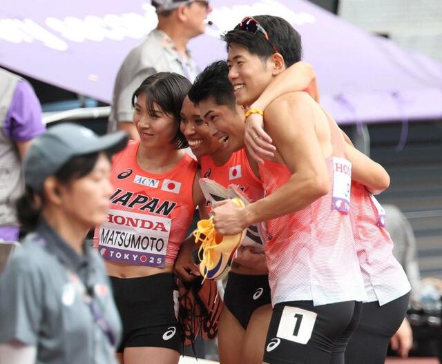 世界陸上 日本、悲願の決勝進出決定！混合マイルリレーで悔し涙一転大