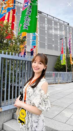 　山根千佳のインスタグラム＠ｙａｍａｎｅ＿ｃｈｉｋａより