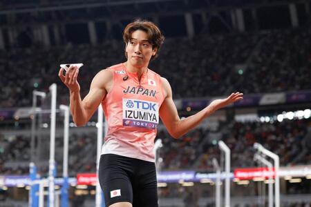 　レースを終えた泉谷駿介