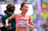 　力走する斎藤みう