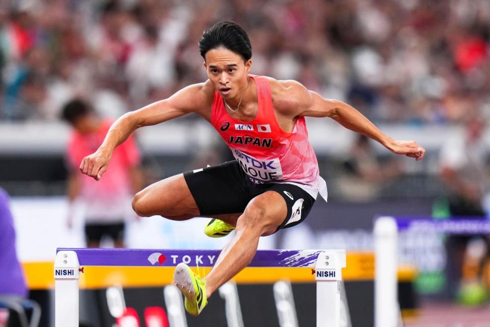 　力走する井之上駿太