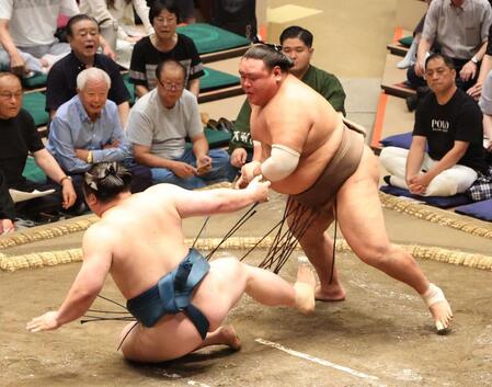 十両白熊が右目付近から流血　荒篤山に突き倒しで敗れる　相手の頭が顔面に　足元がふらつく　ＳＮＳ心配「白熊、大丈夫か…？」「「白熊、大丈夫か…？」