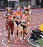 　女子５０００メートル予選に臨む田中希実（撮影・石井剣太郎）