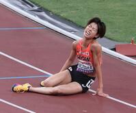 　女子５０００メートル予選で敗れた広中璃梨佳（撮影・石井剣太郎）