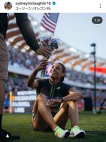 　シドニー・マクローフリンのインスタグラム＠ｓｙｄｎｅｙｍｃｌａｕｇｈｌｉｎ１６より
