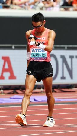 　ゴールする山西利和