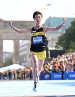 　男子で２位に入った赤崎暁（ロイター＝共同）