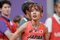 　女子５０００メートル予選を終えた山本有真＝１８日