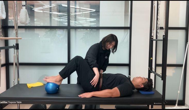 Ｂ‐ＰＩＬＡＴＥＳでのピラティスレッスン