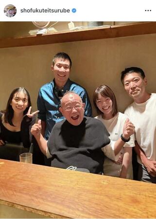 笑福亭鶴瓶のインスタグラム＠ｓｈｏｆｕｋｕｔｅｉｔｓｕｒｕｂｅより