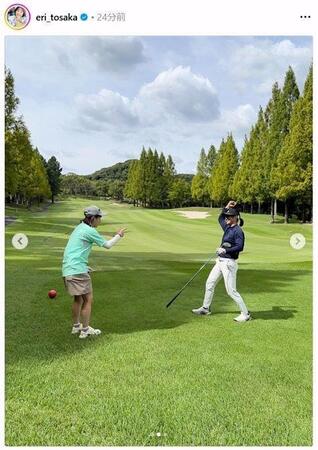 　登坂絵莉さんのインスタグラム（ｅｒｉ＿ｔｏｓａｋａ）より 