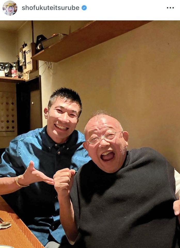 笑福亭鶴瓶のインスタグラム＠ｓｈｏｆｕｋｕｔｅｉｔｓｕｒｕｂｅより
