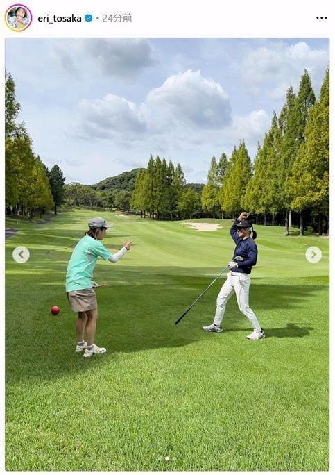 　登坂絵莉さんのインスタグラム（ｅｒｉ＿ｔｏｓａｋａ）より 