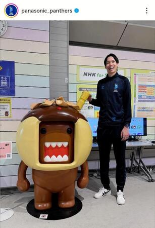 　大阪ブルテオンの公式インスタグラム（ｐａｎａｓｏｎｉｃ＿ｐａｎｔｈｅｒｓ）より