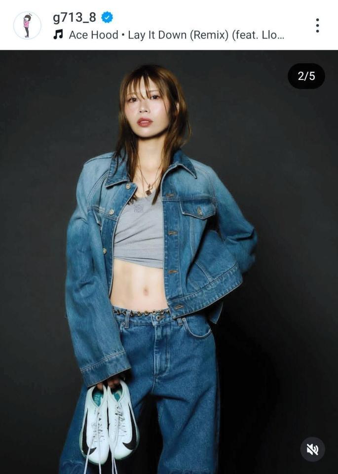 　中島ひとみのインスタグラム（＠ｇ７１３＿８）から