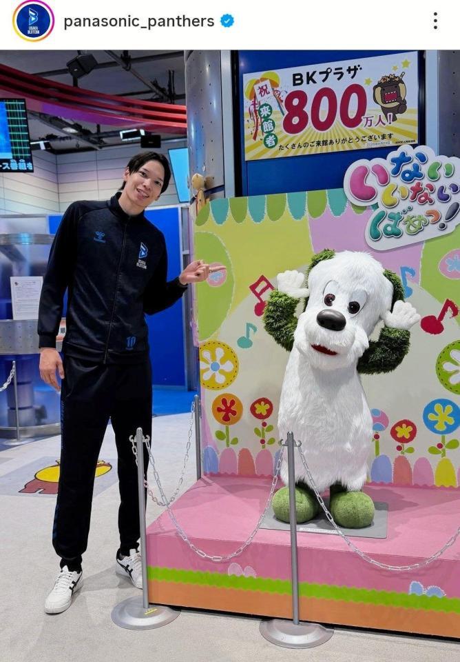 　大阪ブルテオンの公式インスタグラム（ｐａｎａｓｏｎｉｃ＿ｐａｎｔｈｅｒｓ）より 