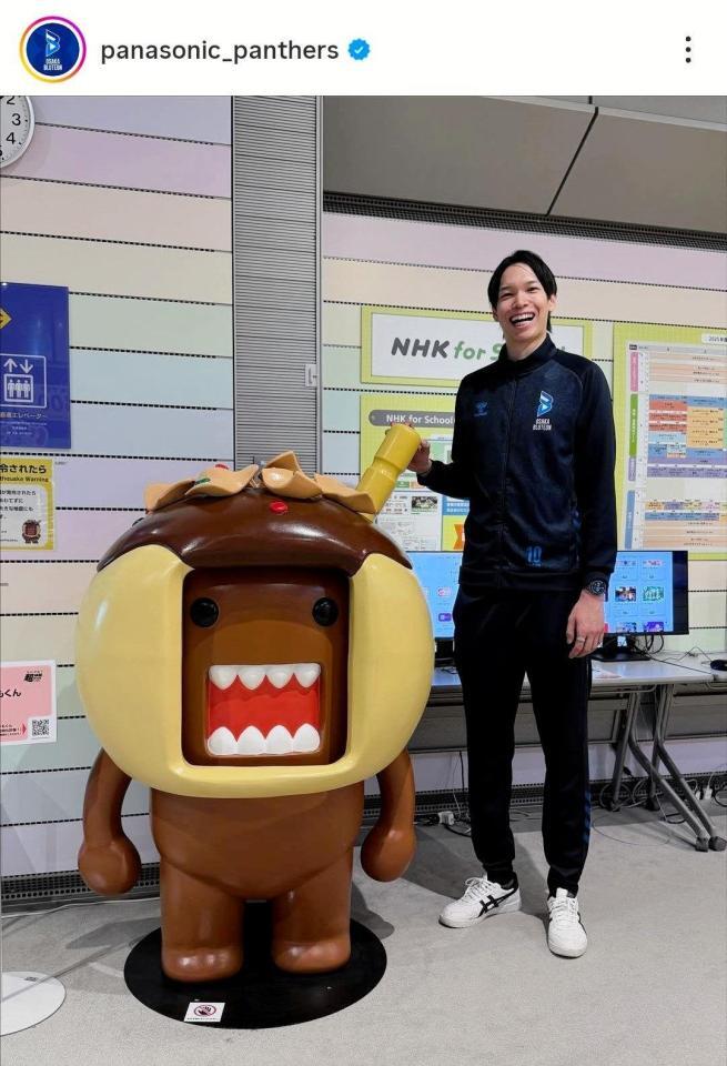 　大阪ブルテオンの公式インスタグラム（ｐａｎａｓｏｎｉｃ＿ｐａｎｔｈｅｒｓ）より