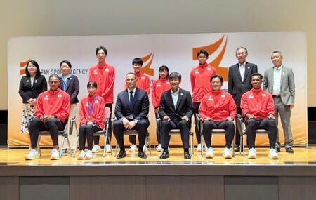 中島佑気ジョセフら７選手が室伏長官を表敬訪問　３４年ぶり入賞の秘訣は「２時間くらい喋ることになる（笑）」