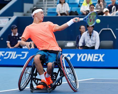 車いす１回戦で小田凱人が完勝　ジャパンＯＰテニス第４日