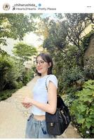 　志田千陽のインスタグラム＠＿ｃｈｉｈａｒｕｓｈｉｄａ＿より