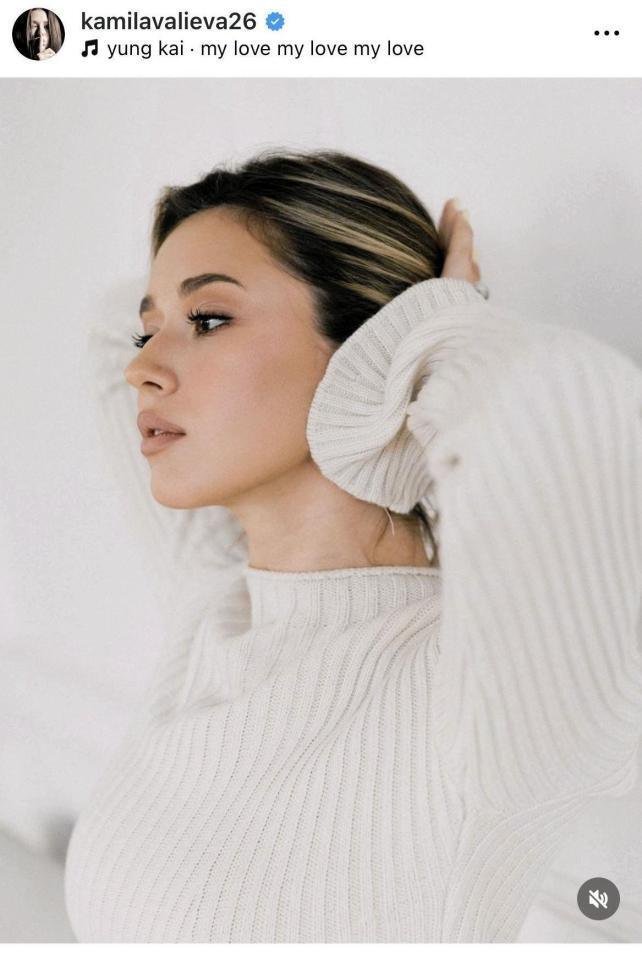 ワリエワのインスタグラム＠ｋａｍｉｌａｖａｌｉｅｖａ２６より