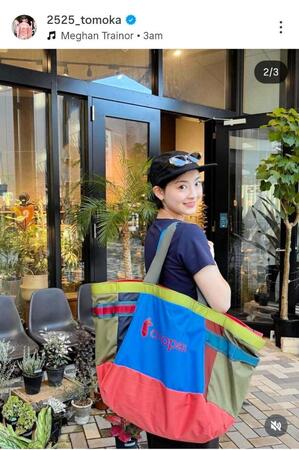 　宮崎友花のインスタグラム（＠２５２５＿ｔｏｍｏｋａ）から